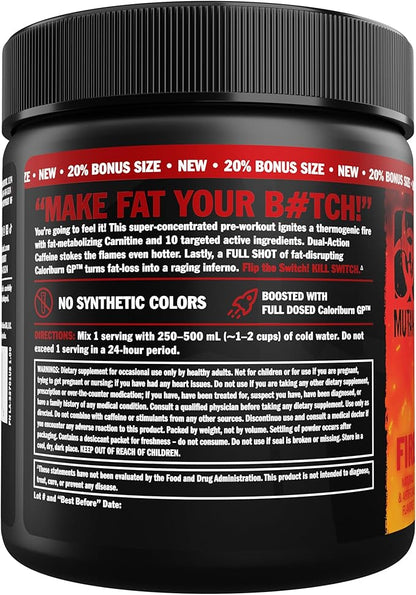 Mutant Killswitch Ultra Thermo | Thermogenic Pre Workout | Fire 162g