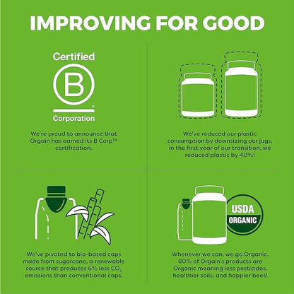 Orgain Hydrolyzed Collagen Peptides Travel Packets For Women & Men - 5g Grass Fed Collagen Per Serving, Hair, Skin, Nail & Joint Support Supplement, Non-GMO, Type I & III - Unflavored (25 Count)