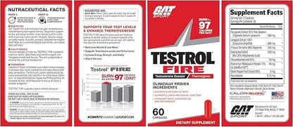 GAT SPORT Testrol Fire, 60 Capsules