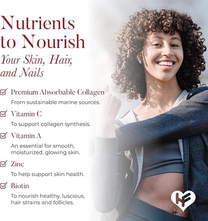 Rejuvenate Vitamin and Mineral Gummy Supplement - Collagen Gummies + Vitamins, Biotin, and Zinc - Anti Aging Beauty & Skin Supplement Clinically-Studied & Physician Formulated - 60 Count