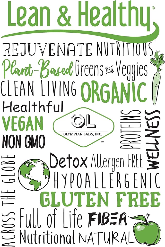 Olympian Labs Plant Based Pea Protein Powder, Unflavored - 25g of Protein, Vegan, Low Net Carbs, Gluten Free, Lactose Free, No Sugar Added, Soy Free, Kosher, Non-GMO, 2 Pound Pea Protein Powder