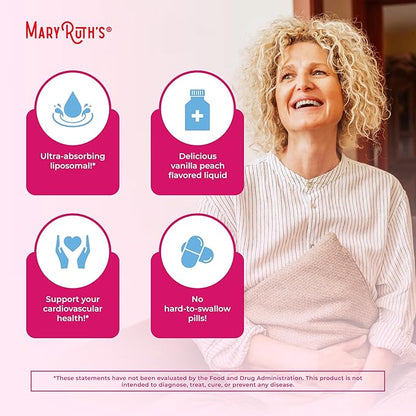 MaryRuth Organics Multivitamin for Women 40 | Womens Multivitamin Liposomal | Immune Support Supplement | Energy Supplements & Sleep Aid | Methylated Multivitamin | Vegan | Sugar Free | 14 Servings