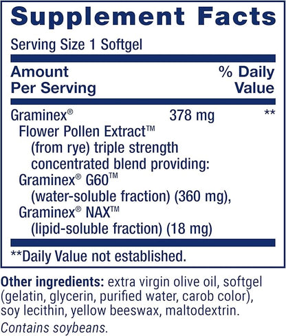 Life Extension Triple Strength ProstaPollen™, Prostate Health, Prostate Function, Flower Pollen Extract, Gluten Free, 30 softgels