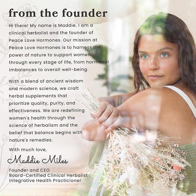 peace. love. hormones. Herbal Digestive Bitters Supplement for Women | USDA Organic Bitters for Digestion, Liver Detox with Gentian Root, Burdock Root, Dandelion Leaf Extracts - 2 fl oz, 59 Servings