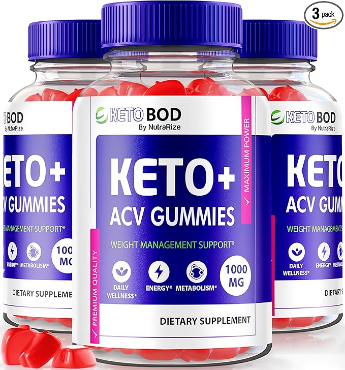(3 Pack) KetoBod Keto ACV Gummies, Keto BOD Keto + ACV, Ketobodz Apple Cider Vinegar, KetobodACV 1000MG, Keto Body Plus ACV Gummy, Official Ketobodketo Reviews (180 Gummies)