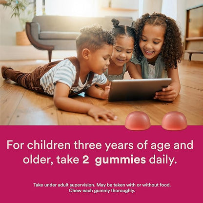 SmartyPants Kids Probiotic Immunity Gummies: Prebiotics & Probiotics for Digestive Health and Immune Support Supplement, Gluten Free, Vegan, Strawberry Crème Flavor, 60 Count (30 Day Supply)