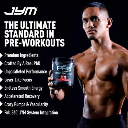 Pre JYM X Tiger’s Blood Advanced Pre-Workout Powder Massive Pumps, Citrulline Nitrate, Dynamine, NO3T Betaine, BCAA’s, Nootropics, Creatine, Beta-Alanine, JYM Supplement Science, 20 Servings