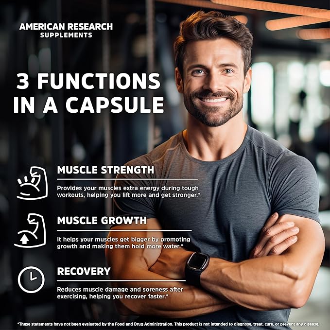 Creatine Monohydrate Capsules 5G | 60 Servings | Vegan | Micronized Creatine Pills 5000mg | 4 Capsules per Serving | 240 Capsules | Creatine Pills For Men & Women | Muscle Building | 2 Months Supply