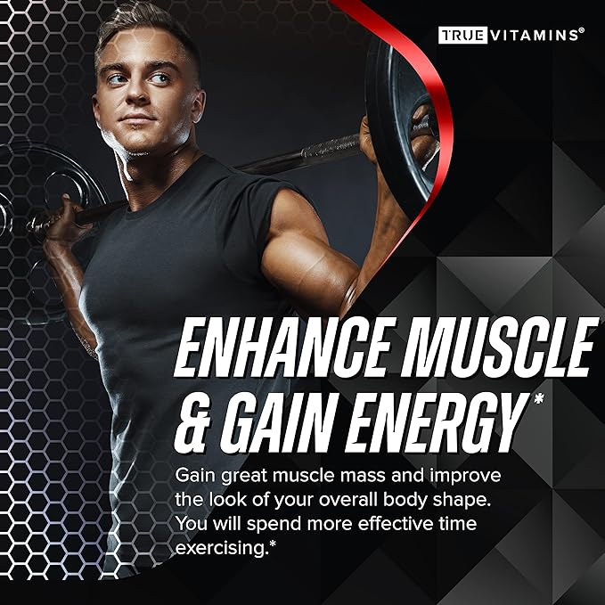 Performance Booster for Men - Enhance Energy, Endurance, Stamina, Strength, Drive & Muscle Growth - Natural Male Enhancing Supplement with Tongkat Ali, Horny Goat Weed & Saw Palmetto - 60 Capsules