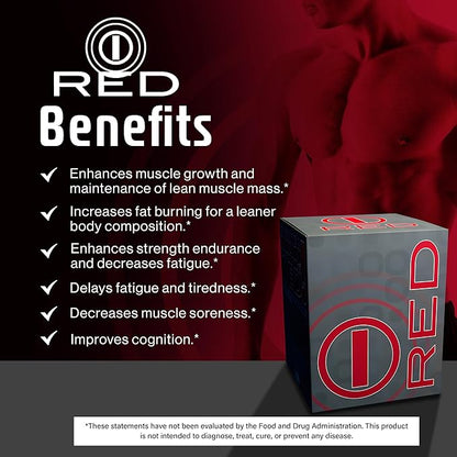 Energy Drink Powder, Red for Men 30 Drink Mix Packets. Energy Drink Packets Specially Tailored for Men. Energy Powder Drink Mix Designed to Purify and Energize The Body