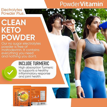 Electrolytes Powder Plus (50 Servings) Mango Passionfruit Electrolyte Powder Zero Calorie Keto, 0 Sugar, No Maltodextrin,1000mg Potassium,120mg Calcium,120mg Magnesium, Hydration Powder