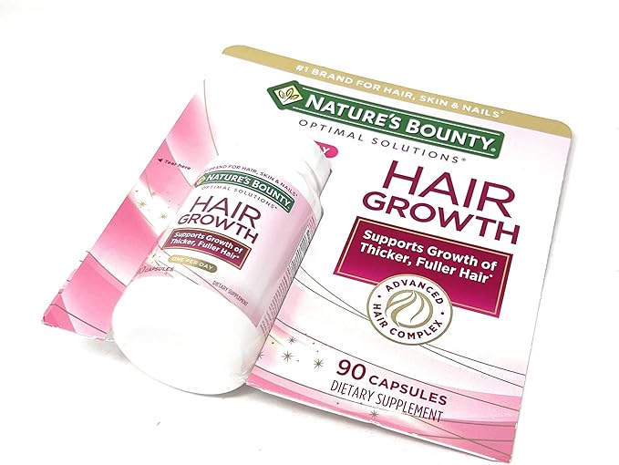 Nature's Bounty Hair Growth Supplement, 1 Per Day, Clinically Shown to Support Thicker, Fuller Hair, with Biotin, Silicon & Arginine, 90 Capsules
