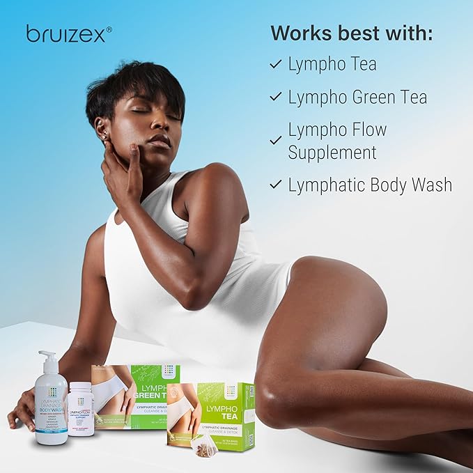 Lymphatic Greens: Superfood Powder Supplement, Vegan Greens Powder Supports Lymphatic System Health, Post Surgery Recovery for Liposuction, BBL & Lipedema, Body Detox, 8 OZ