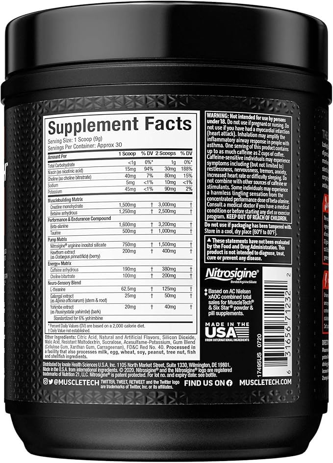 Pre Workout Powder | MuscleTech Vapor X5 for Men & Women, Energy Drink Mix Sports Nutrition Pre-Workout Miami Spring Break (30 Servings)-Package Varies