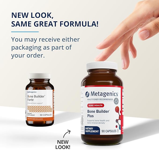 Metagenics Bone Builder Plus - MCHC Supplement - High-Absorption - 2000 IU Vitamin D - with Calcium & Phosphorus - Non-GMO & Gluten-Free - 90 Capsules