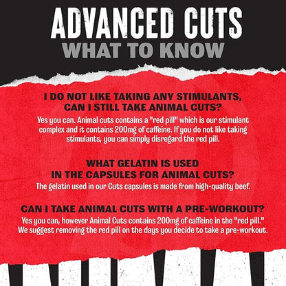 Animal Cuts Thermogenic Fat Burner - Weight Loss Pills for Women and Men for Metabolism, Energy, Focus, and Nootropic Brain Support with Raspberry Ketones Appetite Suppressant Diet Pills, 42 Packs