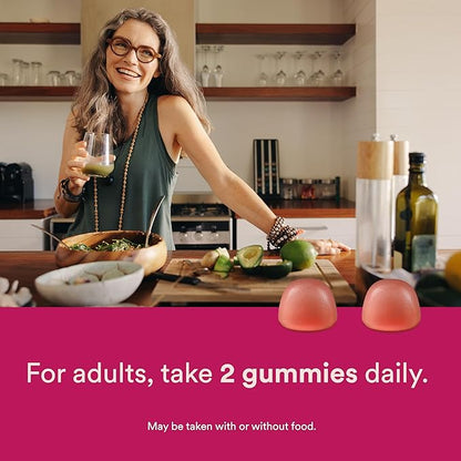 SmartyPants Men's & Women's Probiotic Immunity Gummies: Prebiotics & Probiotics for Digestive Health & Immune Support Supplement, Gluten Free, Vegan, Strawberry Crème Flavor, 60 Count (30 Day Supply)