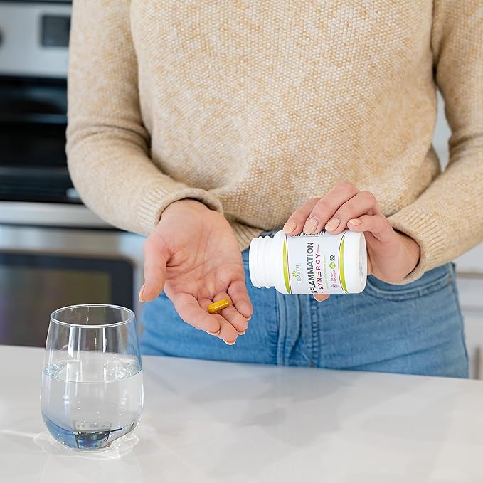 Health As It Ought To Be Syn3rgy Supplement | Physician Formulated Capsules with Turmeric, Pine Bark, Ginger Root | 60 Capsules