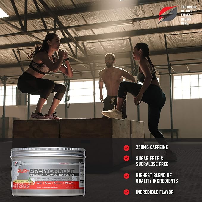 Preworkout Women Fat Burn Caffeine Powder BCAA Energy Creatine Powder Pre Workout Women Pre Workout for Men | Increased Endurance & Focus (Cherry Pineapple)
