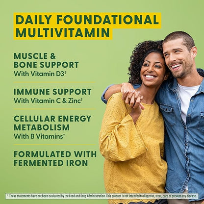 MegaFood One Daily Multivitamin - Multivitamin for Women and Men - with Real Food - Immune Support Supplement - Vitamin C & Vitamin B - Bone Health - Energy Metabolism - Vegetarian, Non-GMO - 180 Tabs