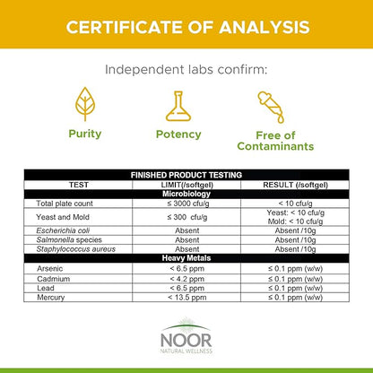 Noor Vitamins Halal Vitamin D, Halal Vitamin D3, 5000 IU Softgels, Supports Bone, Immune & Heart Health, from Safflower Oil to Maximize Absorption, Non-GMO, Gluten Free & Halal (60 Count)…