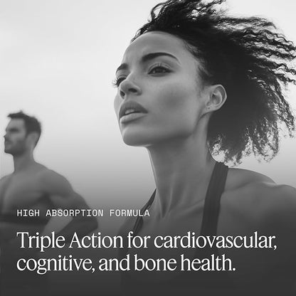 Magnesium Glycinate, Zinc Glycinate & Vitamin D3 - Triple Action for Immune, Muscle, and Bone Health, High Absorption Formula, 90 Count (Pack of 1)