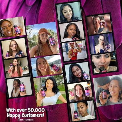 Female Libido Booster for Women Fast Acting - Supplements for Women, Hornygoatweed Women, Boost Desire Pills for Women with Maca Root, Tribulus Terrestris and Ginseng (60 ct)