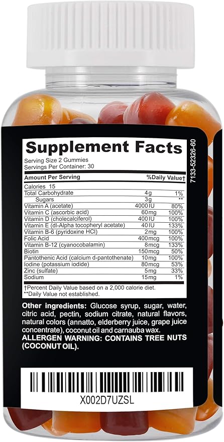 Clinical Daily Complete Daily Multivitamin Gummy for Women, Men, Teens, or Seniors. Contains Vitamins A, E, C, and B Complex from Superfood Fruits & Vegetables. 60 Vegetarian, Gluten Free Gummies