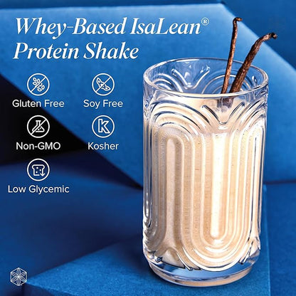 Isagenix IsaLean Shake - Complete Superfood Meal Replacement Drink Mix for Maintaining Healthy Weight and Lean Muscle Growth – (Kosher) Natural Creamy Vanilla - 14 Servings