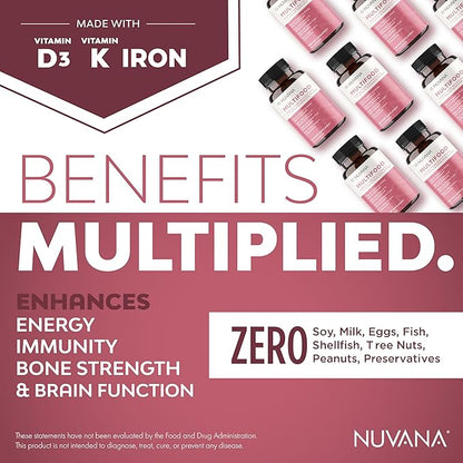 Multifood Whole Food Multivitamin for Women | 21 Organic Fruits & Vegtables | Tumeric Boosts Energy, Supports Gut & Immune Health | Prebiotics & Probiotics | 60 Capsules