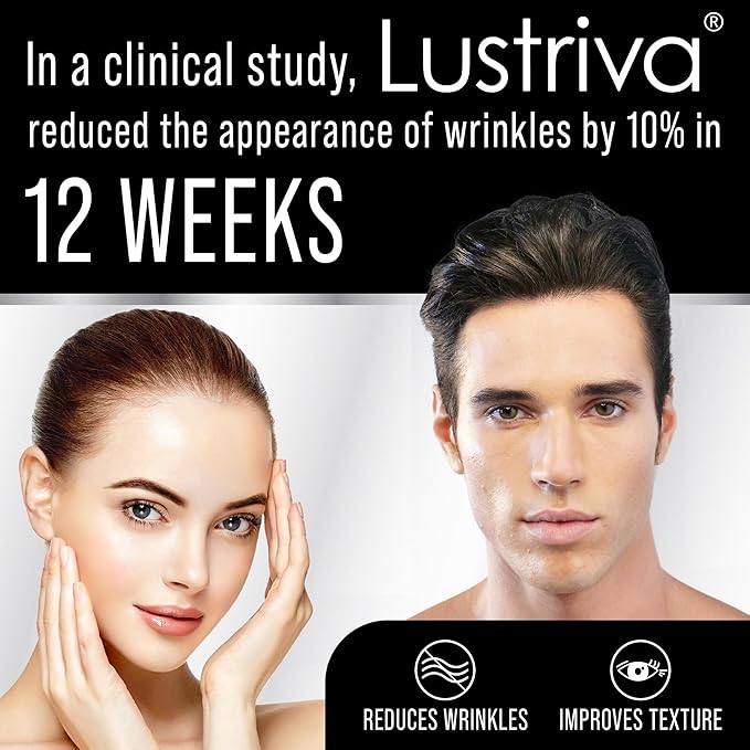 Lustriva + Biotin 10000mcg - Clinically Tested & Proven for Hair Growth & Skin in A Double-Blind Study. Hair & Skin Vitamins Supplement That Enhances Biotin Solubility by 40x. Pills for Women & Men.
