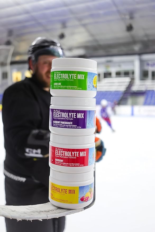 Dr. Price Electrolytes Powder No Sugar - Electrolyte Mix - Hydration Drink - Keto Electrolytes - Fasting Electrolytes - Water Enhancer, Non-GMO, Sports Drink - 90 Servings - Blueberry-Pomegranate