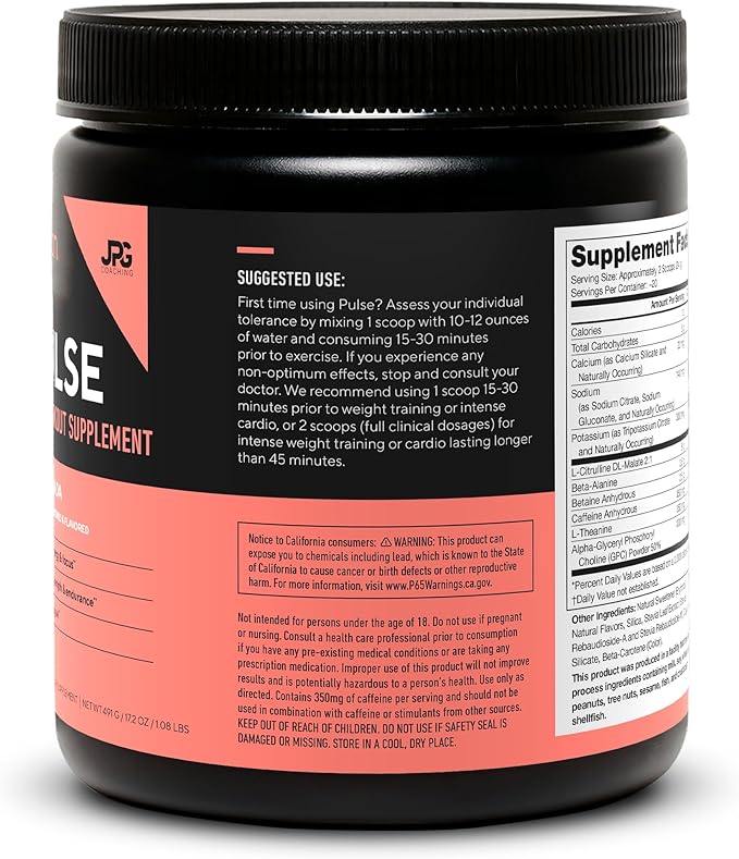 LEGION - All Natural Nitric Oxide Preworkout Drink to Boost Energy, Creatine Free, Naturally Sweetened, Beta Alanine, Citrulline, Alpha GPC (Pina Colada)