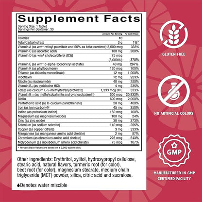 Celebrate Vitamins CelebrateONE 45 Chewables, 45mg Iron - One A Day Bariatric Multivitamin, Essential Vitamins & Minerals - Gastric Bypass & Sleeve Gastrectomy Supplement - Tropical (30 Tablets)