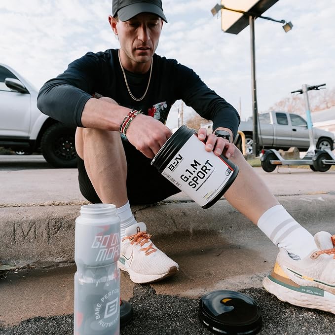 BARE PERFORMANCE NUTRITION, BPN G.1.M Go One More Sport, Endurance Training Fuel, Fruit Punch, Superior Carbohydrate Source & Electrolyte Formula, Reduce Fatigue, 25 Servings