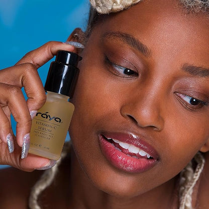 RAYA Advanced Anti-Aging Face Serum | Radiance-Boosting, Lightening Serum for All Skin Types | Vitamin C Skincare Serum for Discoloration Correction & Complexion Improvement | Face Serums