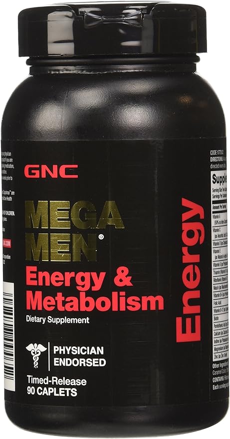 GNC Mega Men Energy and Metabolism Supplement, 90 Count
