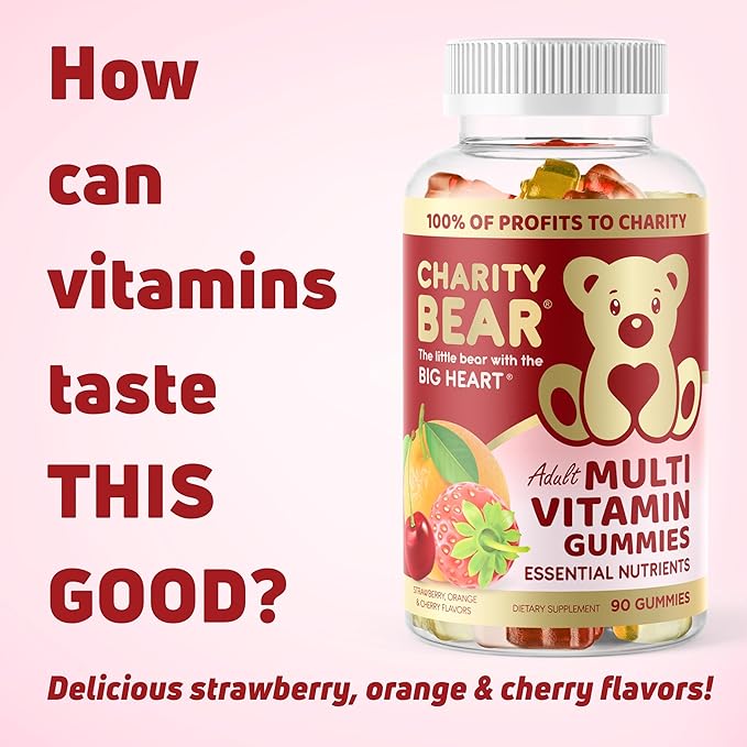 Adult Multivitamin Gummies, 100% of Profits to Charity