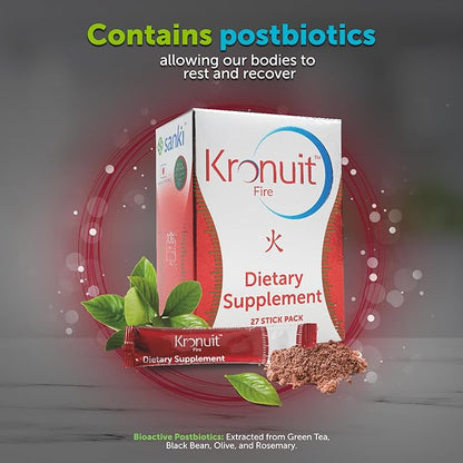 Fire 2.0 - Sanki's 100% All-Natural Dietary Supplement Thermogenic Box with 27 Packets in Red Berries Flavor