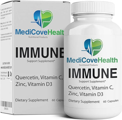 Immune Support: Quercetin, Vitamin C, Zinc, Vitamin D3