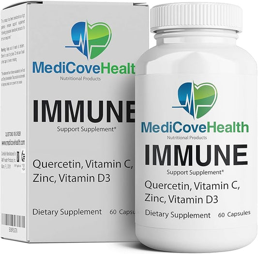 Immune Support: Quercetin, Vitamin C, Zinc, Vitamin D3