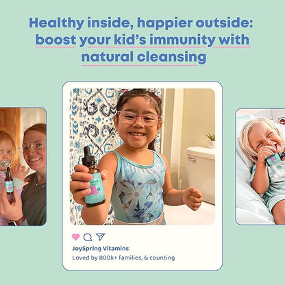 JoySpring Herbal Detox and Kids Cleanse | Herbal Detox with Cilantro Extract Provides a Toddler Detox for Kids | Support Speech, Improve Behavior with a Natural Detox for Kids with Cilantro Tincture