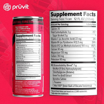 The Cherry Lightning Keto//Up® Drink – Ready-to-Drink Ketones for Focus for Men and Women - 12 Pack