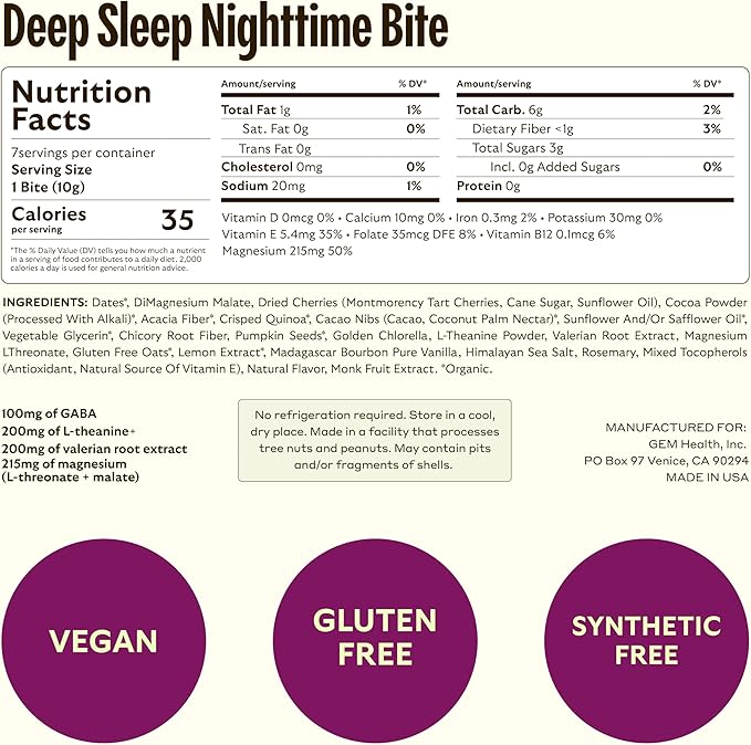 GEM Bite Complete Routine Variety Pack | Daily Multivitamin with Vitamin D, Vitamin K2 & E with Prebiotics & Probiotics (14) + Chill-Out Calm (7) & Deep Sleep Aid (7) | Soy-Free, Gluten-Free, Vegan