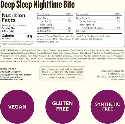 GEM Bite Complete Routine Variety Pack | Daily Multivitamin with Vitamin D, Vitamin K2 & E with Prebiotics & Probiotics (14) + Chill-Out Calm (7) & Deep Sleep Aid (7) | Soy-Free, Gluten-Free, Vegan