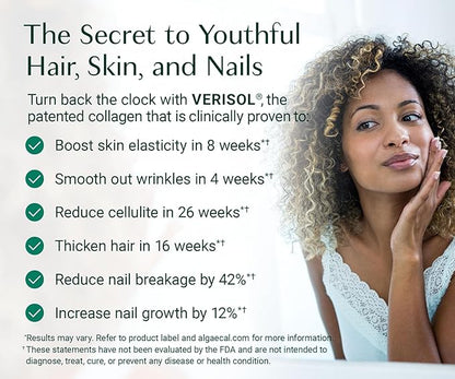 ALGAECAL Hydrolyzed Collagen Complete - Anti-Aging Collagen Powder with Clinically-Supported Beauty Collagen, Patented Formulation Verisol, Fortibone & Fortigel, Multi Collagen Peptides, 30 Servings