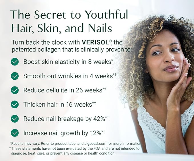 ALGAECAL Hydrolyzed Collagen Complete - Anti-Aging Collagen Powder with Clinically-Supported Beauty Collagen, Patented Formulation Verisol, Fortibone & Fortigel, Multi Collagen Peptides, 3 Packs