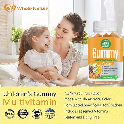 Kids Vitamins - Complete Daily Essentials Childrens multivitamin and Minerals for Overall Wellness, 90 Gummies Supplements Fruit Flavor, No Artificial Sugar, Dairy and Gluten Free (2)
