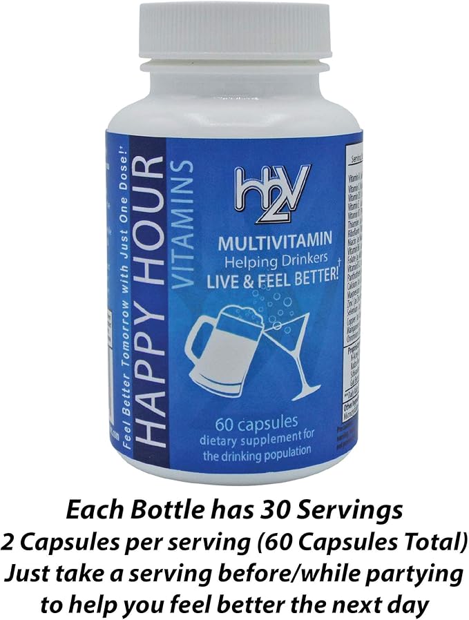Bottle - Multivitamin Formulated for Better Mornings – Live & Feel Better with Milk Thistle, Prickly Pear Cactus, B & C Vitamins, & More- 30 Servings